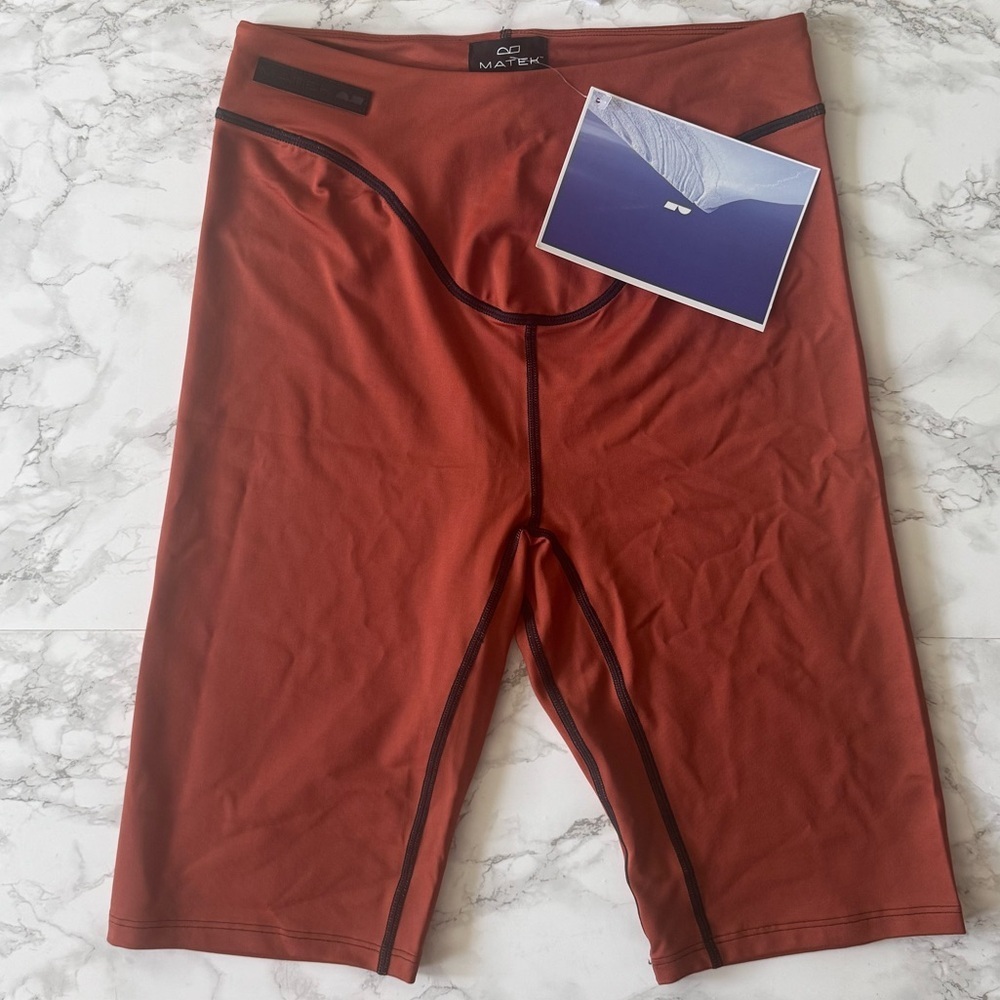 Matek Jerboa Short Size Large Taos Burnt Orange cropped legging Capri